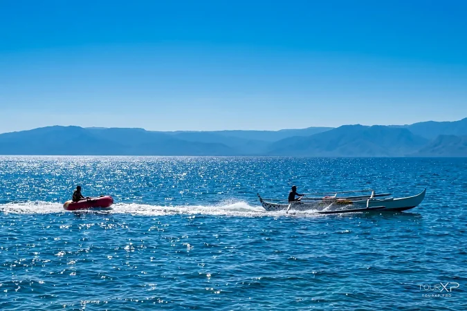 white sand bar water sports at Manjuyod