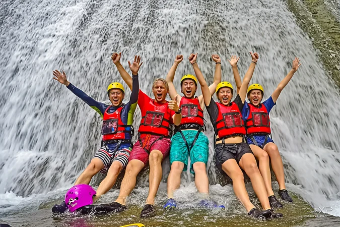 Badian Falls Canyoneering from Dumaguete operated by TourXP