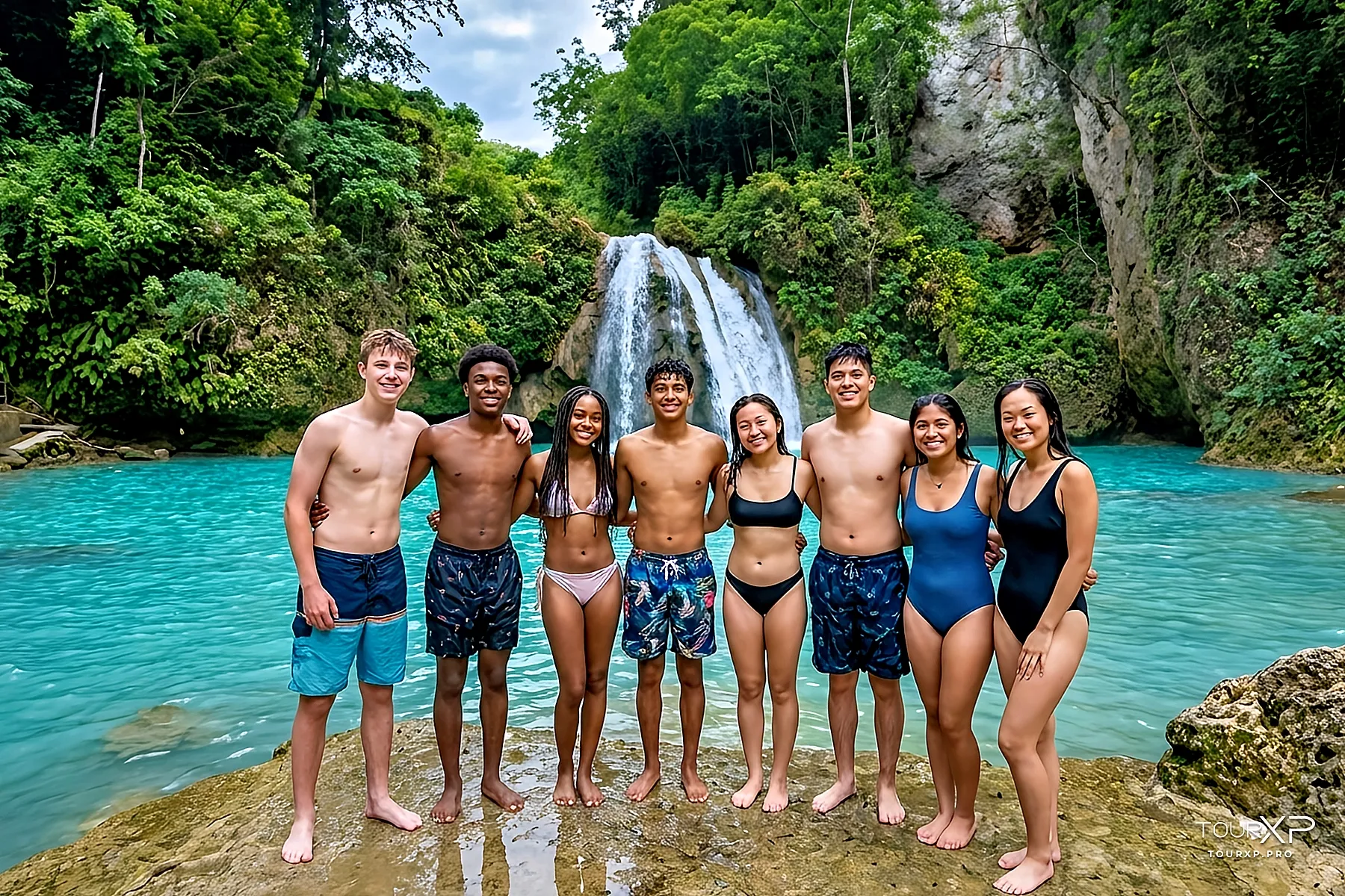 TourXP Canyoneering finale waterfall Kawasan Falls Canyoneering finale waterfall Kawasan Falls