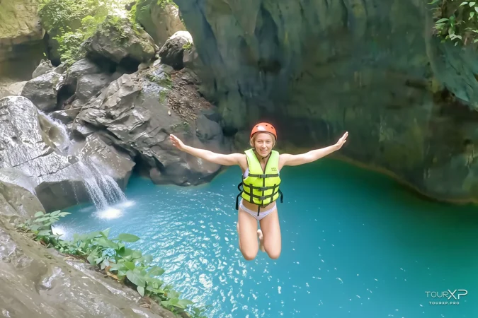 Badian Kawasan Falls canyoneering adventure in Cebu with TourXP